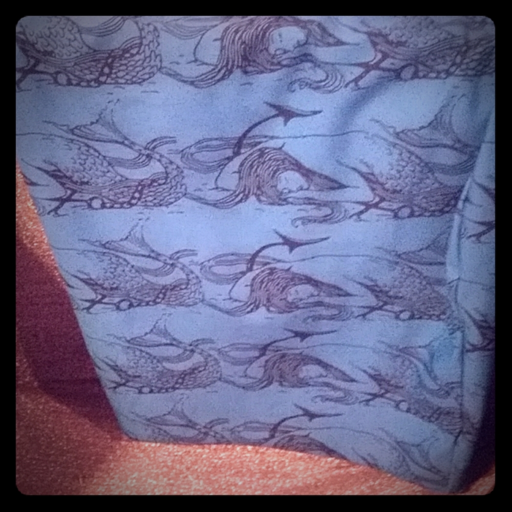 Unique statement piece artsy mermaid print